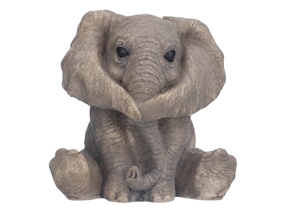 Estatua de elefante de resina (decoración del hogar, adorno bonito)