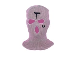 Pasamontañas Unisex Acolchado De Invierno Con 3 Agujeros, Negro, Tejida, Gorro Para Esquí/snowboard