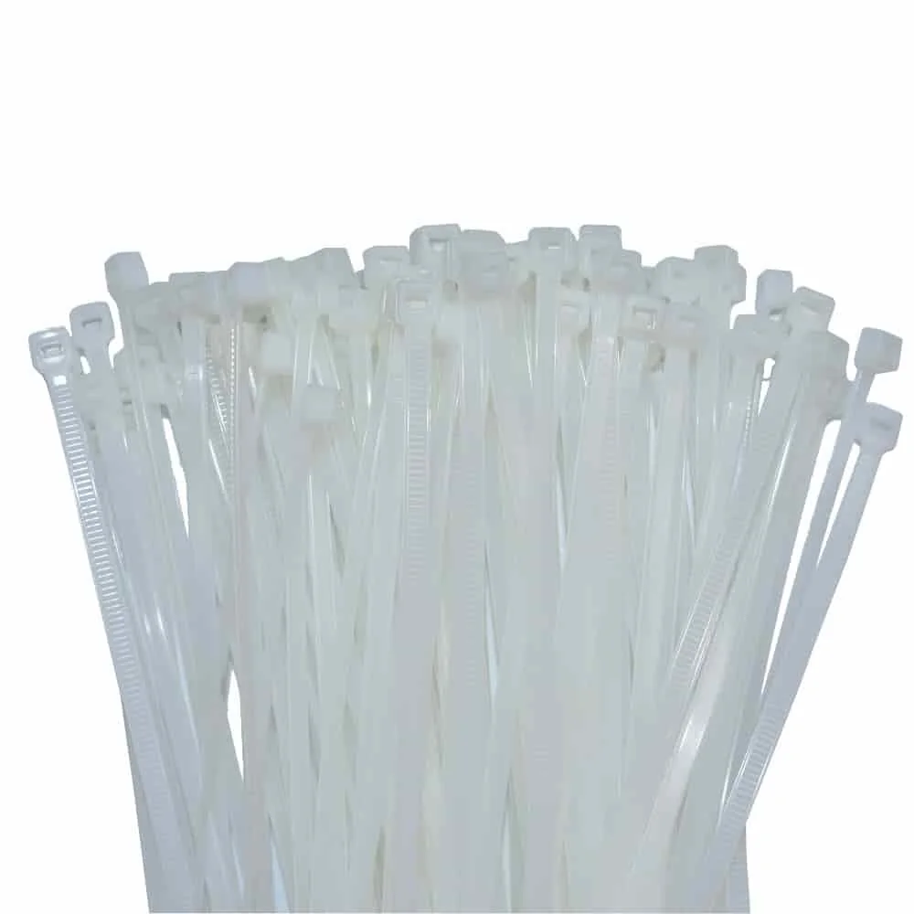 Abraçadeiras 450x7,6 Mm Natural Poliamida 6.6 Pack De 100