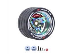 Volante De Control Remoto Universal De Metal Completo Con Control Remoto Colorido Para Transmisores Futaba 4px Sanwa Mt4 Flysky Nb4 Wfly X9
