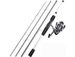 Combo De Caña Y Carrete Pesca Fibra Carbono, 1,98 M, 4 Secciones, 5,2:1, Kit Completo (1,98 M - 1000, Tipo 3),