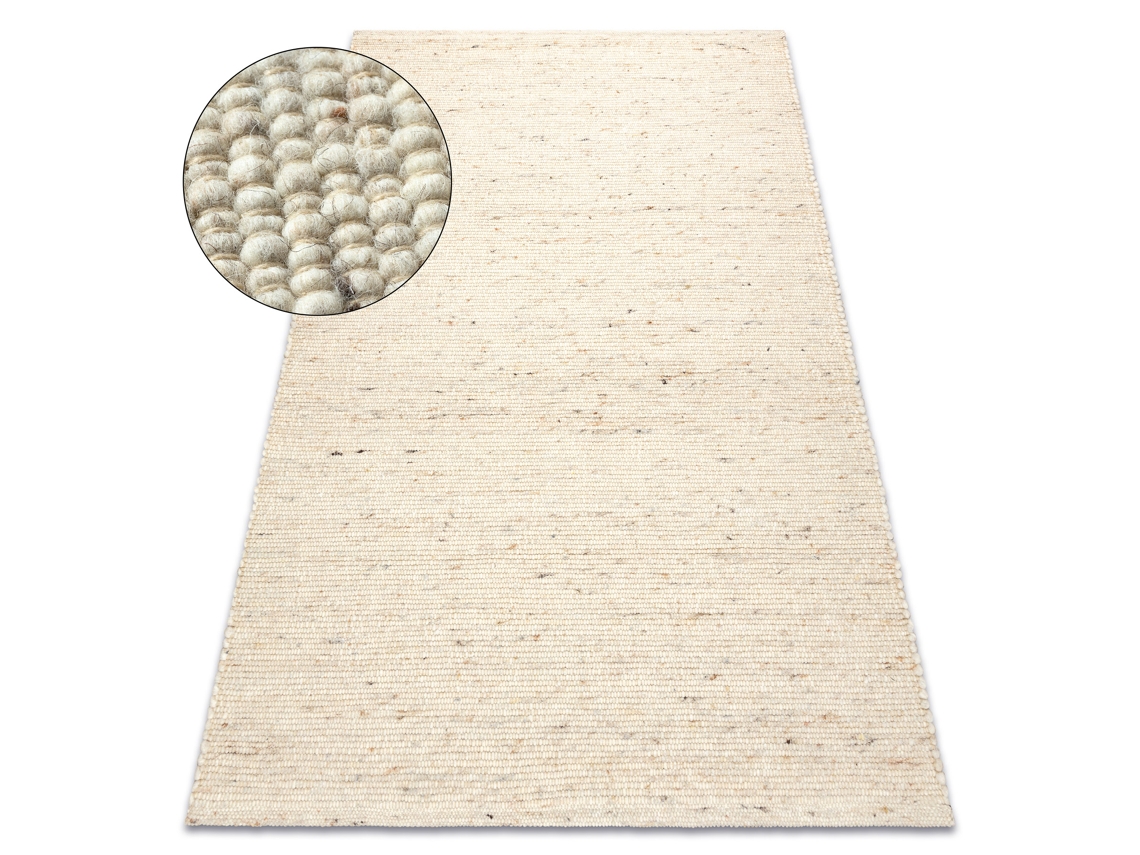 Alfombra beige NEPAL 2100 - lana, de doble cara, natural