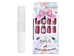 Rebe-24pcs Uñas postizas de cobertura total Puntas artificiales Decoración de manicura 7