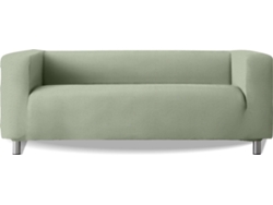 Funda Multielástica de Sofá de 3 Plazas Brazos Altos MILICA Stark (Poliéster - 190 cm - Verde Claro)