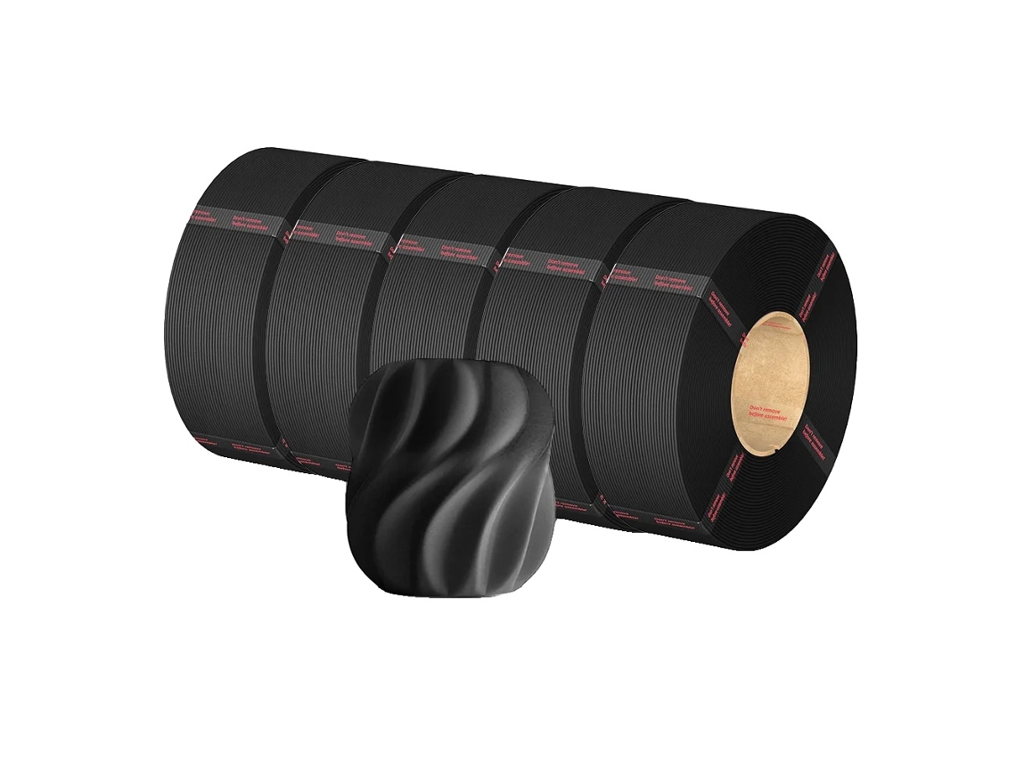 Filamento Pla+, ecológico, de mayor resistencia, 5 kg, negro.