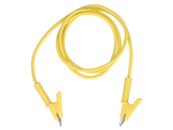 Cable De Prueba Con Pinza De Cocodrilo De 10 Mm, 20 A, 3000 V Para Batería De Vehículo, Color Amarillo, J.70036