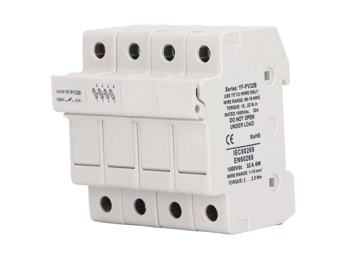 Disyuntor De Cc 4p 32a Para Riel De 35 Mm 1000 V Cc 6 W Pc Ignífugo