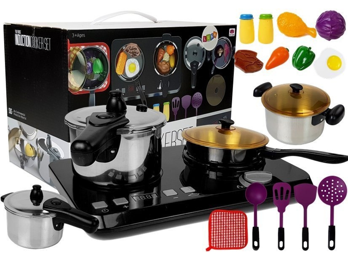 Juego de cocina de acero inoxidable con placa de inducción de 32 elementos B.active