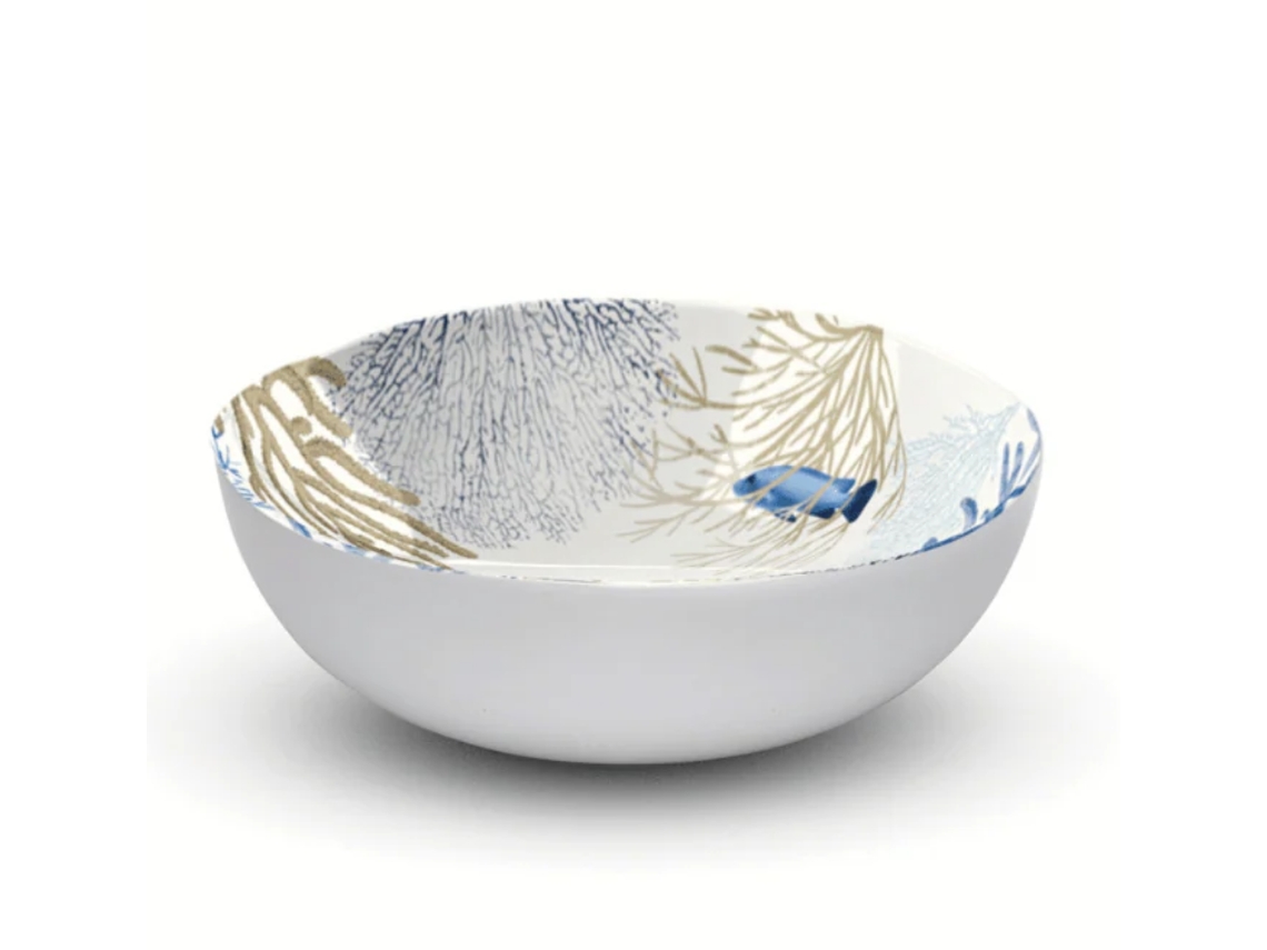 Juego de 2 Cuencos Medianos Touch-MeL Corallo de Melamina Irrompible - 15 cm