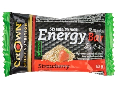Crown Sport Nutrition Barrita Energética Vegana Fresa 60 Gr CROWN SPORT NUTRITION