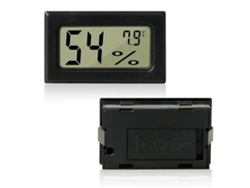 Termómetro e higrómetro digital para uso en interiores, termómetro electrónico digital 2 en 1 con sonda integrada para medir temperatura y humedad, pantalla
