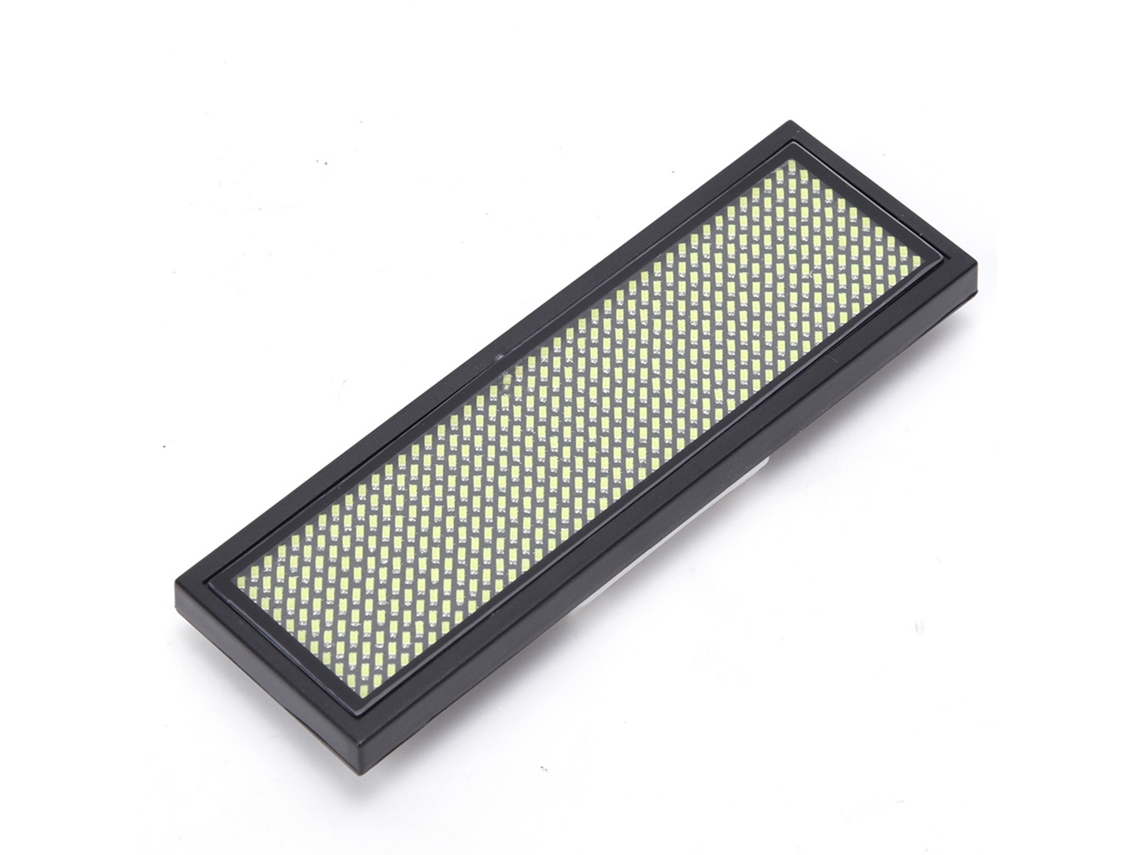 Placa de identificación LED con pantalla desplazable, 4 caracteres chinos