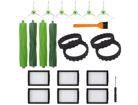 Para irobot roomba i7 i7+ i6+ i8 i3+/plus e5 hepa filters wheel tire