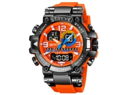 Reloj Deportivo Elegante Para Hombre (naranja), Reloj De Pulsera Electrónico Luminoso E Impermeable.