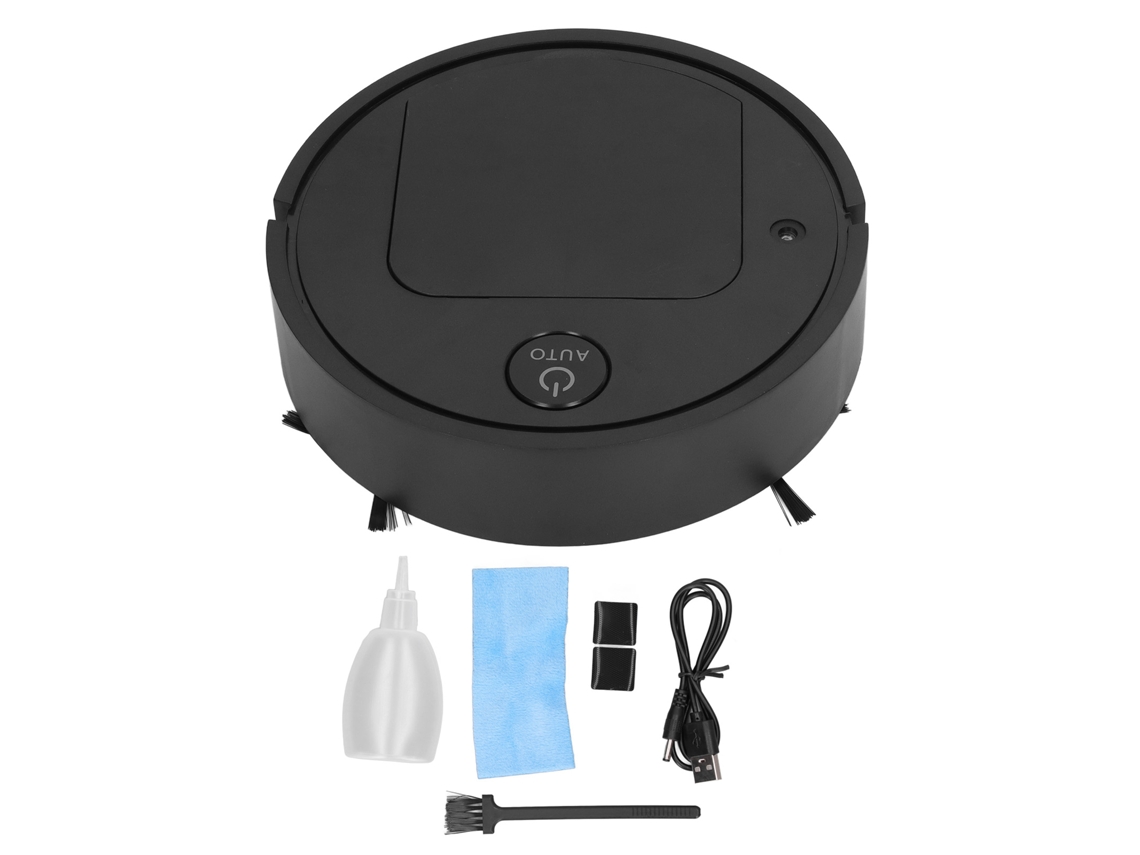 Aspiradora robot de mano 4 en 1 con pulverizador, recargable por USB, antiobstáculos, mini e inteligente para el hogar.