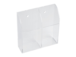 Caja De Almacenamiento Acrílica Para Montaje En Pared, Para Mando A Distancia De Aire Acondicionado, 2 Compartimentos.