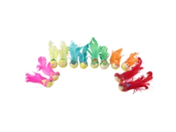 12 pájaros artificiales con pinzas para decoración