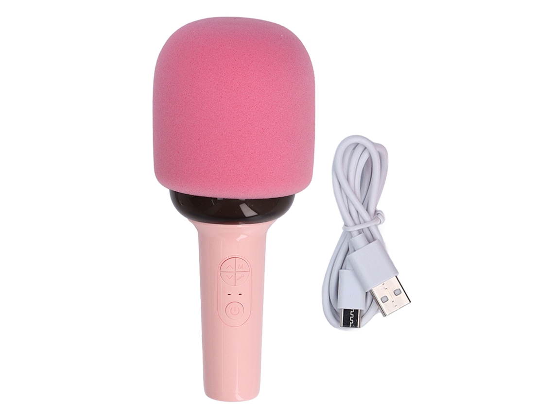 Ats-micrófono Inalámbrico Bluetooth Con Ajuste De Sonido Múltiple Micrófono Portátil Para Karaoke En Casa