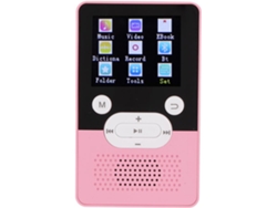 Reproductor MP3/MP4 Bluetooth YIZHOOD T9 1.8Inch HD calidad de sonido 16GB (Rosa