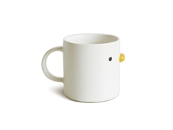 Taza de cerámica Rebe-Chicken, taza de café artesanal, 400 ml, apta para microondas, regalo original.