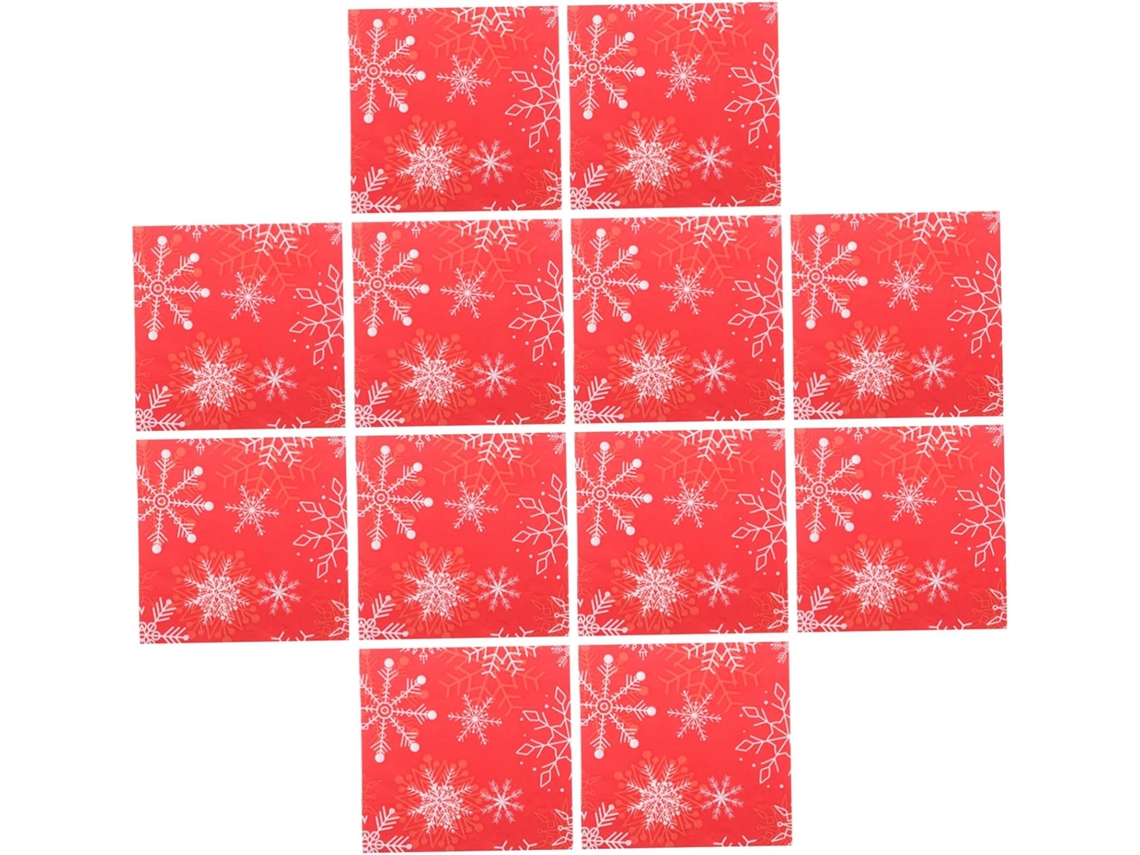 Juego de 50 servilletas de papel para decoración de mesa navideña Gokoco