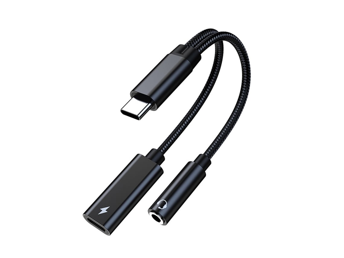 Adaptador 2 En 1 Usb-c A Auriculares De 3,5 Mm Con Carga, Pd60w, Decodificación Hifi, Alc4050