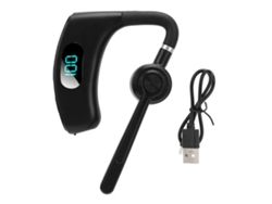 Auriculares Inalámbricos Bluetooth Con Micrófono, Cancelación De Ruido, Batería De 300 Mah, Ideales Para Negocios Y Conducción - Negro