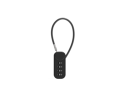Mini Candado De Combinación Con Cable - Candado De Aleación De Zinc Para Mochilas, Maletas Y Estuches Black