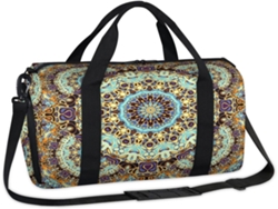 Bolso Deportivo Estampado Étnico Abstracto Mandala Bolso Fin Semana Mano Informal Gimnasio Viaje Equipaje P