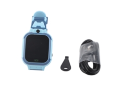 Reloj Inteligente Infantil 4g Ip67 Con Pantalla Táctica, Llamadas De Voz Y Video, Sos Y Cámara Hd Azul.