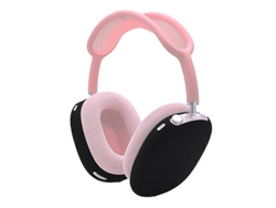 Un par de fundas protectoras de silicona antirrayas que cubren por completo los auriculares AirPods Max.