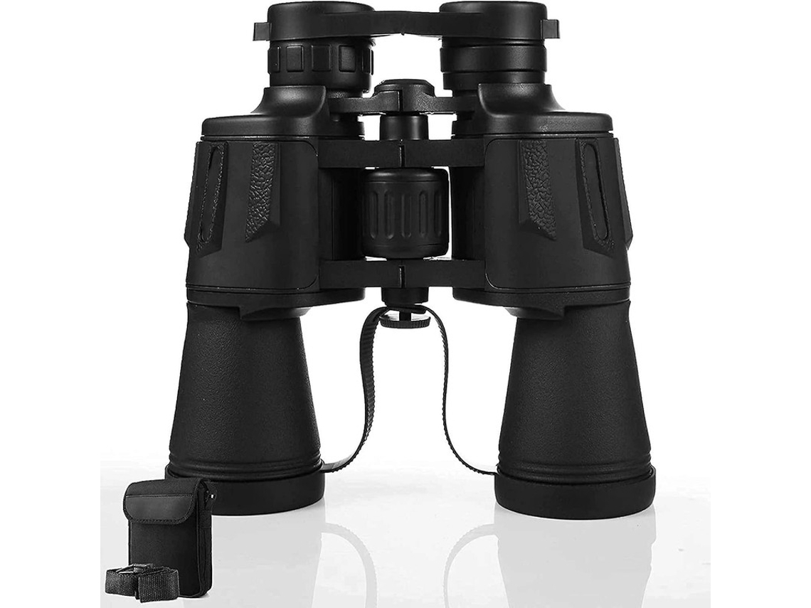Binoculares compactos 20x50 para caza, visión nocturna, observación de aves, senderismo, animales, color negro.