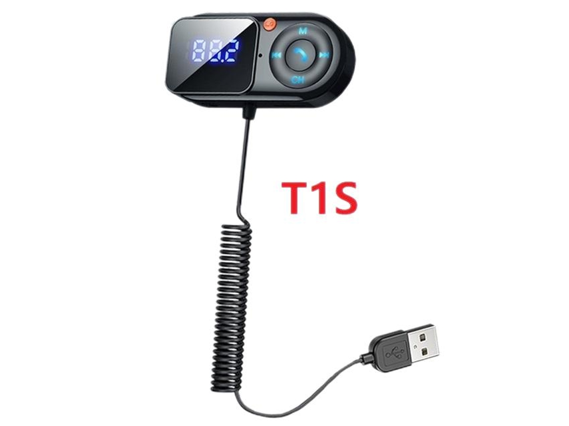 Transmisor FM Bluetooth 5,0, reproductor de Mp3 para coche, Kit manos libres para coche, LCD, Audio auxiliar, carga USB, PD18W, accesorios para coche, módulo FM ENZONS