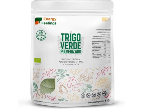 Hierba de Trigo Verde Eco Pulverizado Xxl Pack ENERGY FEELINGS (1 kg)