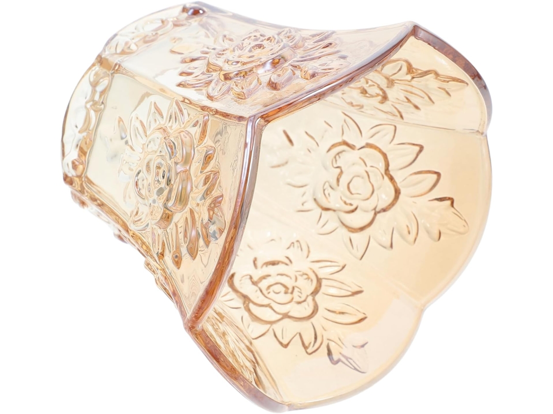 Lámpara de araña de estilo antiguo con cúpula de cristal, apta para colgar, como lámpara de mesa o como lámpara colgante.