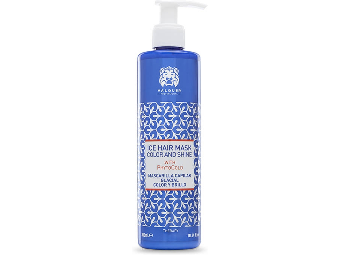 Mascarilla para el Pelo VALQUER Glacial Color y Brillo (300 ml)