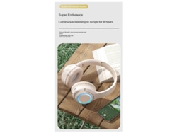 Auriculares Inalámbricos Bluetooth Led Con Soporte Para Tarjeta Tf Portátiles