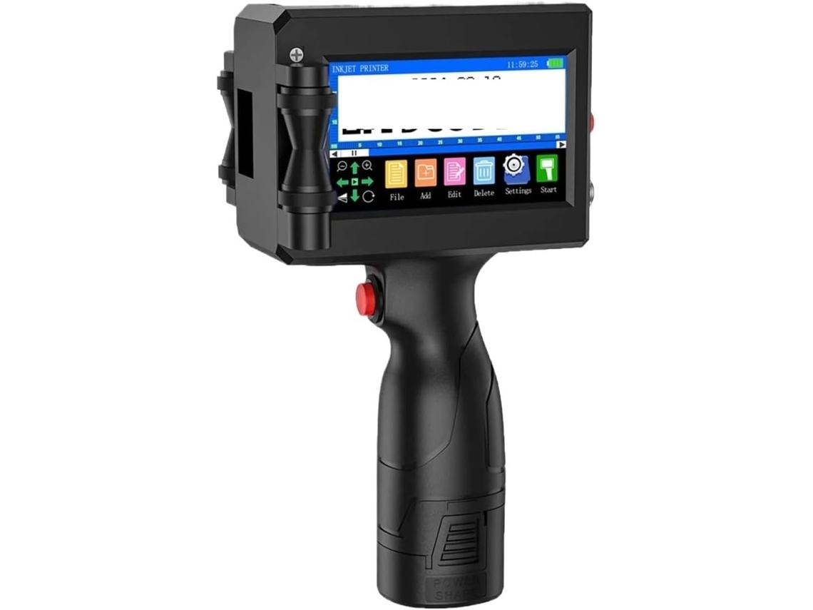 Impresora Térmica De Inyección De Tinta Portátil 1750plus De 12,7 Mm Con Impresión De Texto Y Código Qr.