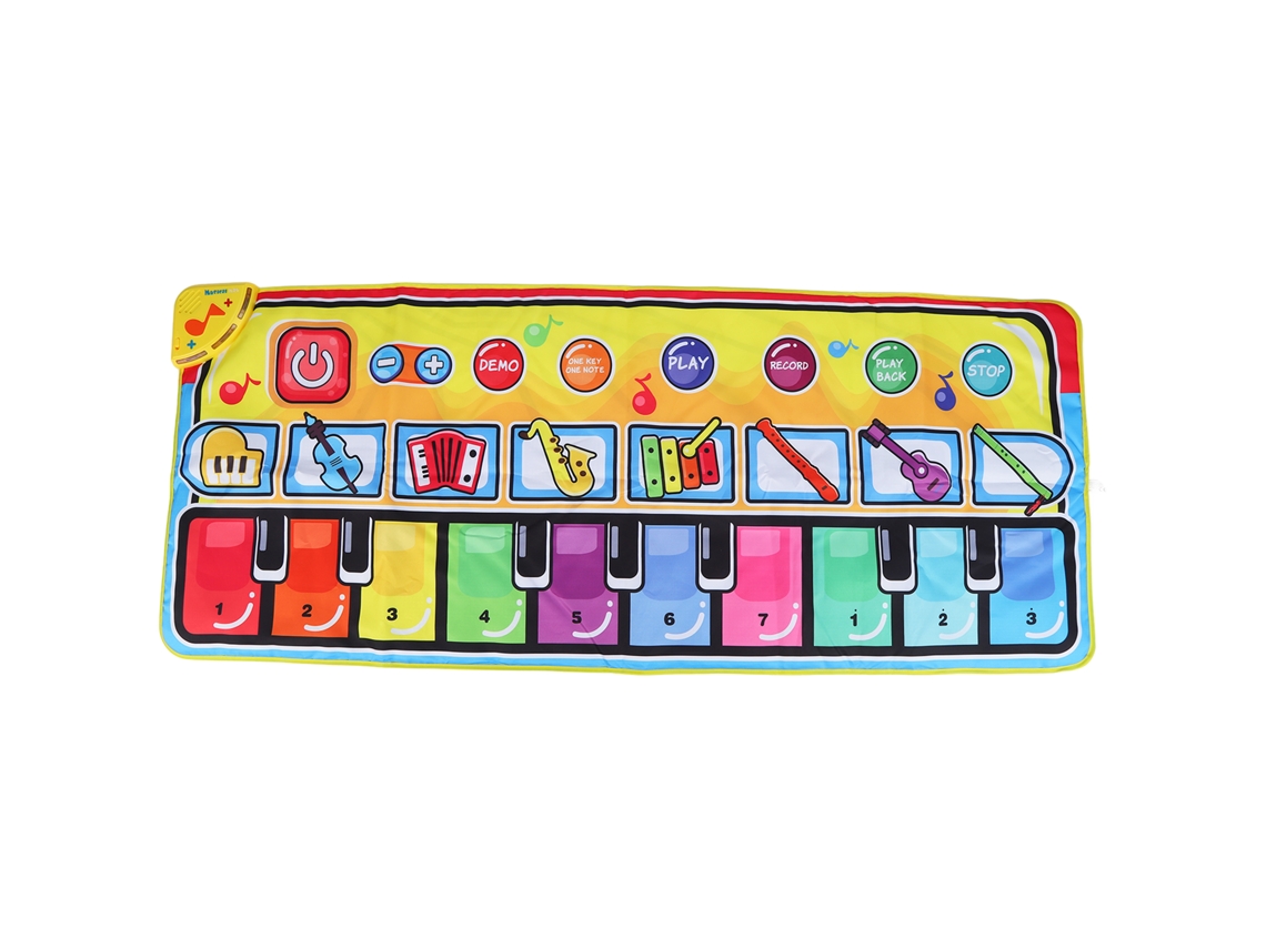 Ats-teclado Piano De Piso Plegable 6 Modos 17 Teclas Anti-polvo Impermeable Alfombra De Baile Para Niños A Partir De 3 Años