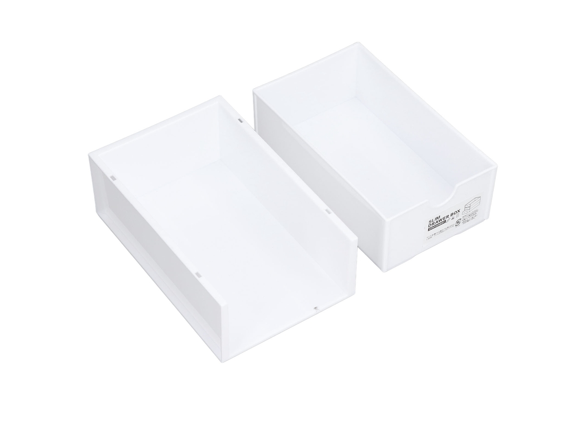 Caja de almacenamiento deslizante apilable de PP de gran capacidad para maquillaje y artículos de papelería.