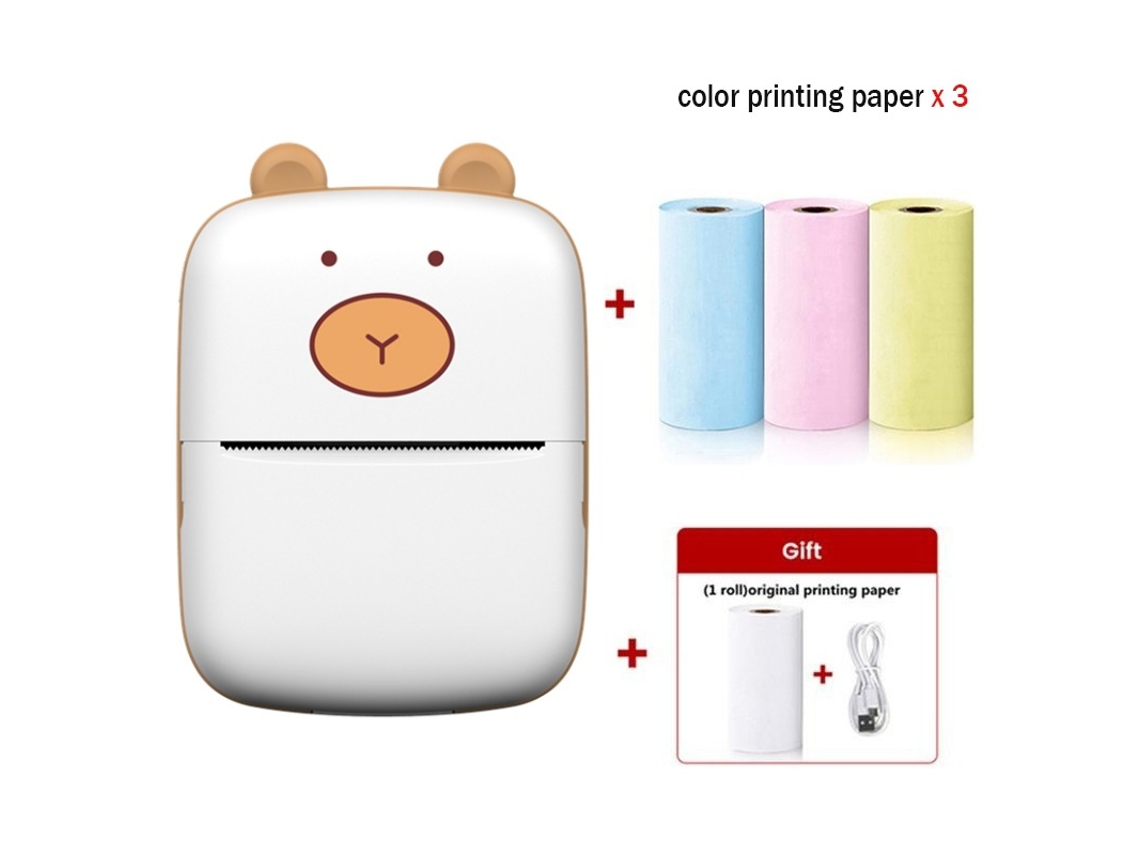 Mini Impressora de Bolso A8A Hd Impressora Térmica Sem Tinta GERTIZ