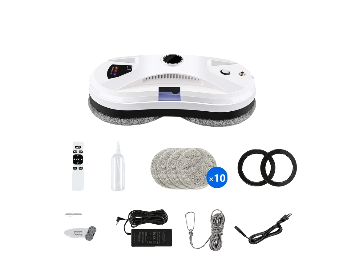Robot limpiacristales, limpieza eficiente, funciones de seguridad, blanco, UE, sí OEM