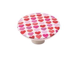 Pomo Para Muebles De Abs 50 Mm De Diámetro Diseño De Corazón Serigrafiado Paquete De 36 Piezas