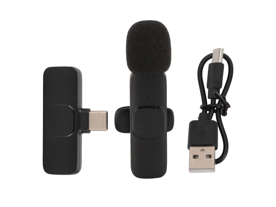 Micrófono de solapa inalámbrico tipo C, mini micrófono de solapa, adecuado para grabación de vídeo y retransmisiones en directo/vlogging*.