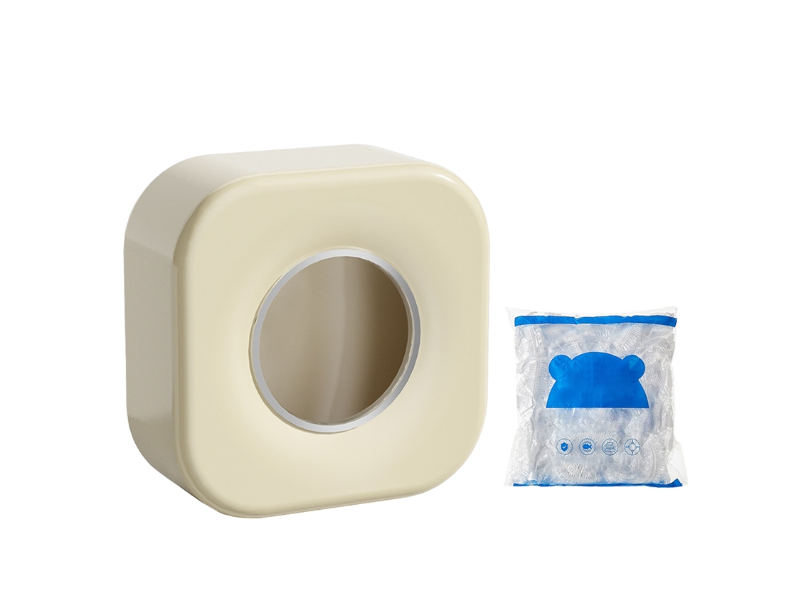 Dispensador Multifuncional De Bolsas Para Alimentos De Montaje En Pared Con 100 Bolsas Aptas Para Alimentos Para La Cocina.