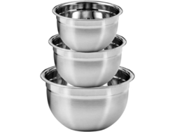 Juego de 2 tazones de acero inoxidable de 1,8 l. Juego completo de cocina gourmet con fondo alto y diseño antiderrames para mezclar y hornear - Gokoco