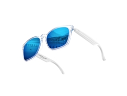 Gafas inteligentes Eifson A10 con traducción por IA, Bluetooth y función de foto y videollamadas (azul transparente)