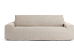 Funda de Sofá 2 Plazas EYSA Premium Jaz Tejido Multielástico (200 x 70 x 120 cm - Poliéster y Algodón - Lino)