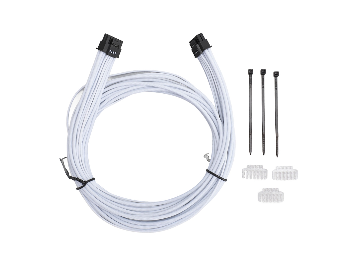 Cable De Alimentación Para Gpu Pcie 5.0 De 12+4pin A 12+4pin Para Rtx3090ti Blanco