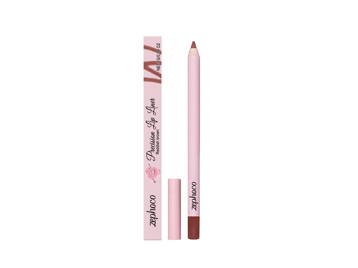 Lápiz Labial Zephoco Marrón-rojizo, Resistente Al Agua Natural, Duradero Y No Mancha, Color Que Cambia Diariamente